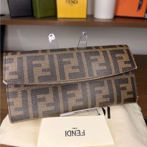 Fendi Brown Women's Zucca Wallet